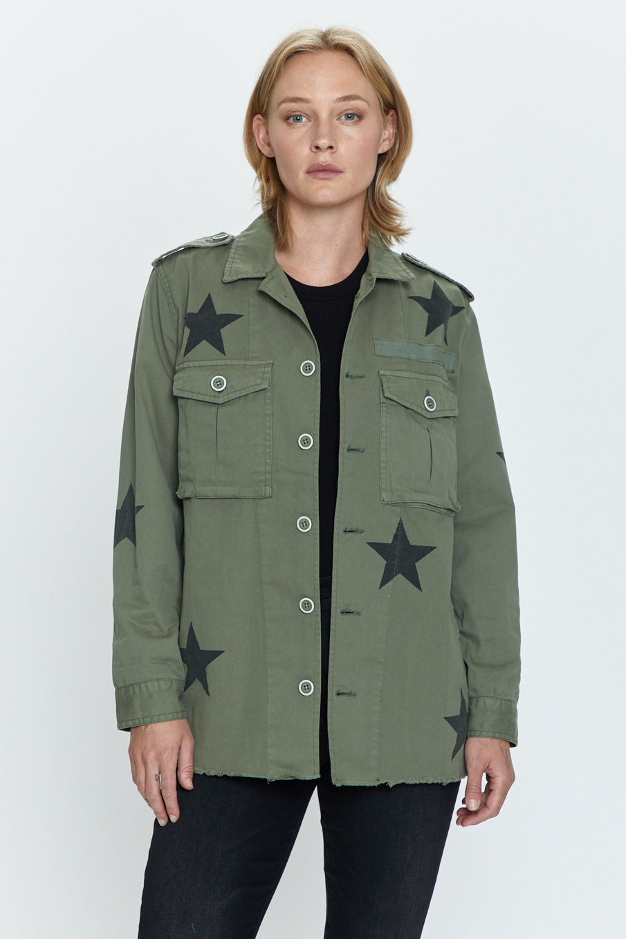 Olive-Green Denim Jacket for Women | Old Navy